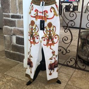 Venti 6 Versace print pant size small